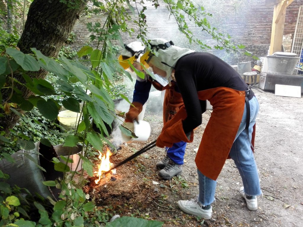 Stage Raku - Aventure découverte avec le feu - Atelier Jules Verne - Florence Lemiegre